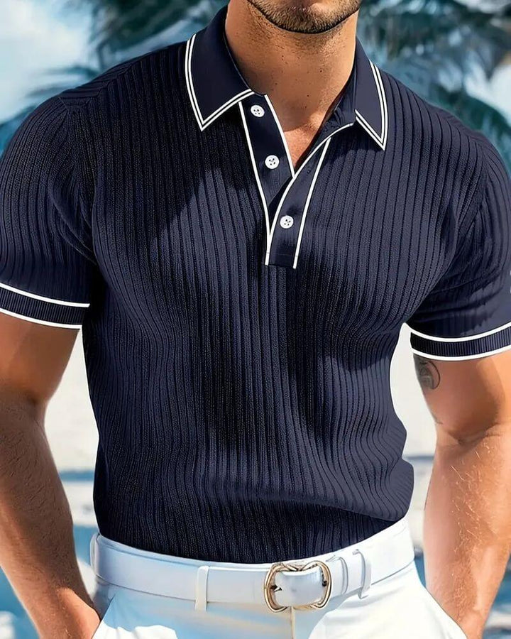 Brad - Sleek Ribbed Polo