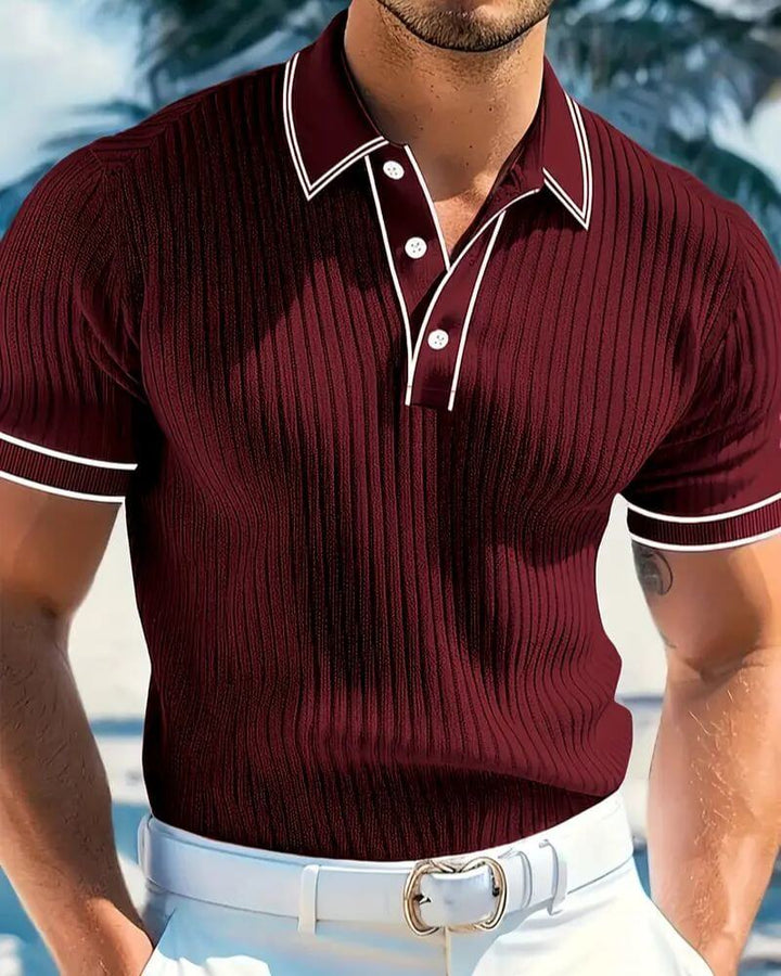 Brad - Sleek Ribbed Polo