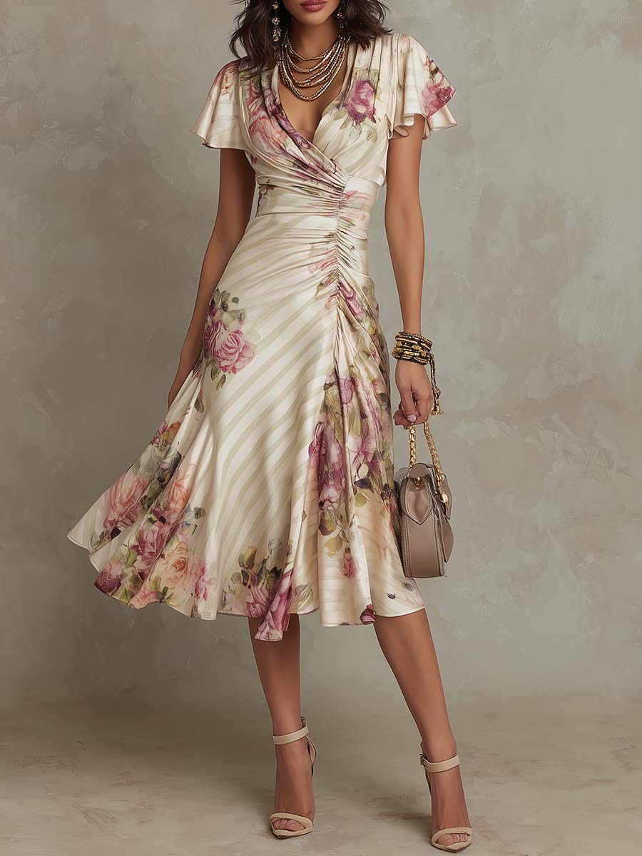 Marissa - Flowing Satin Dress