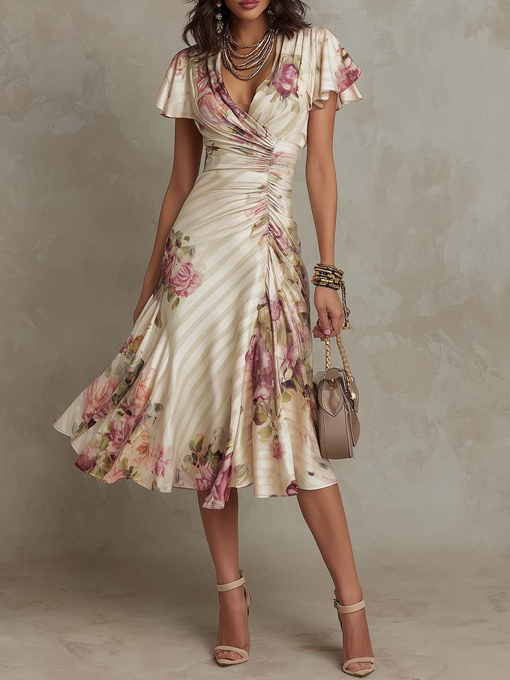 Marissa - Flowing Satin Dress
