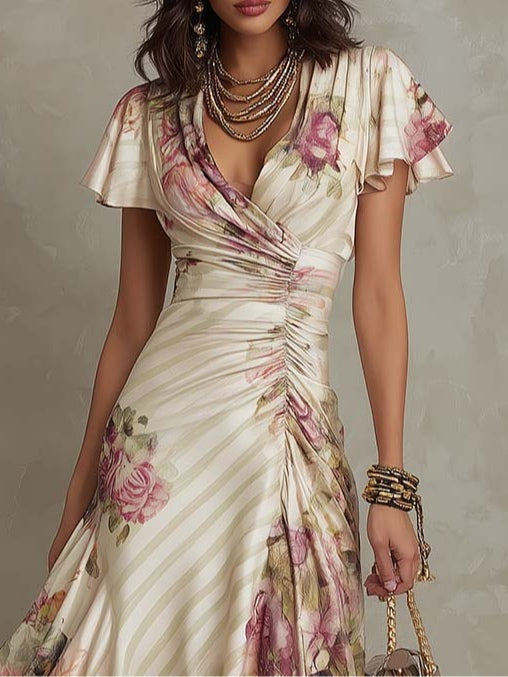 Marissa - Flowing Satin Dress