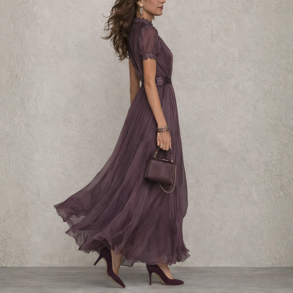 Caroline - Light Chiffon Dress