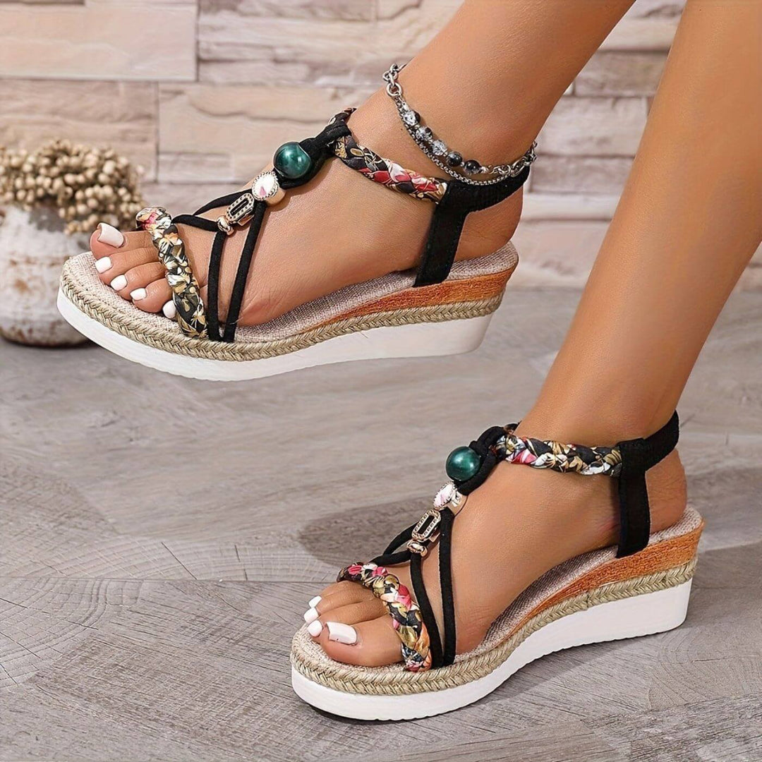 Jocelyn - Vibrant Wedge Sandals