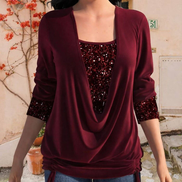 Jean - Glimmering Silk Blouse