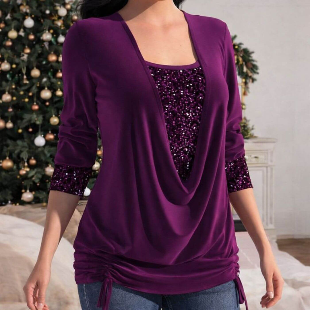 Jean - Glimmering Silk Blouse