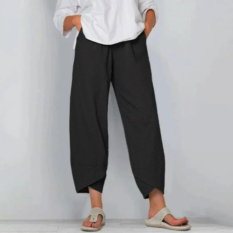Elena - Soft Draped Trousers