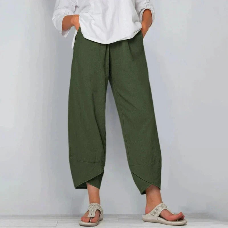 Elena - Soft Draped Trousers