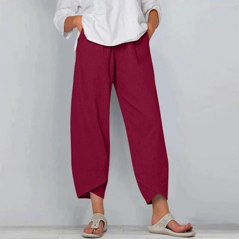 Elena - Soft Draped Trousers
