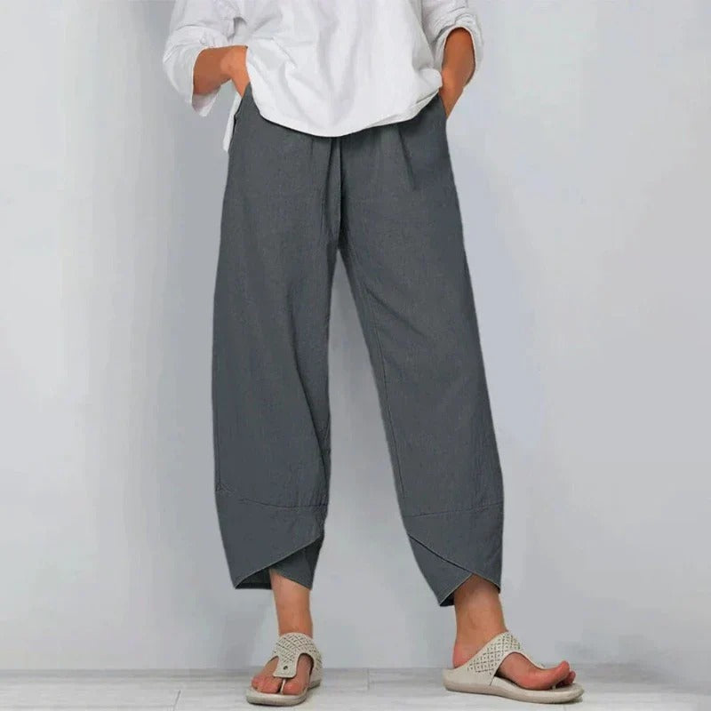 Elena - Soft Draped Trousers