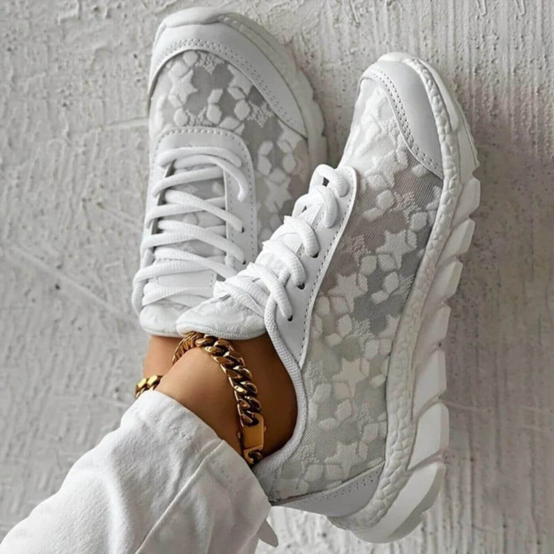 Ozara - Padded Floral Sneakers