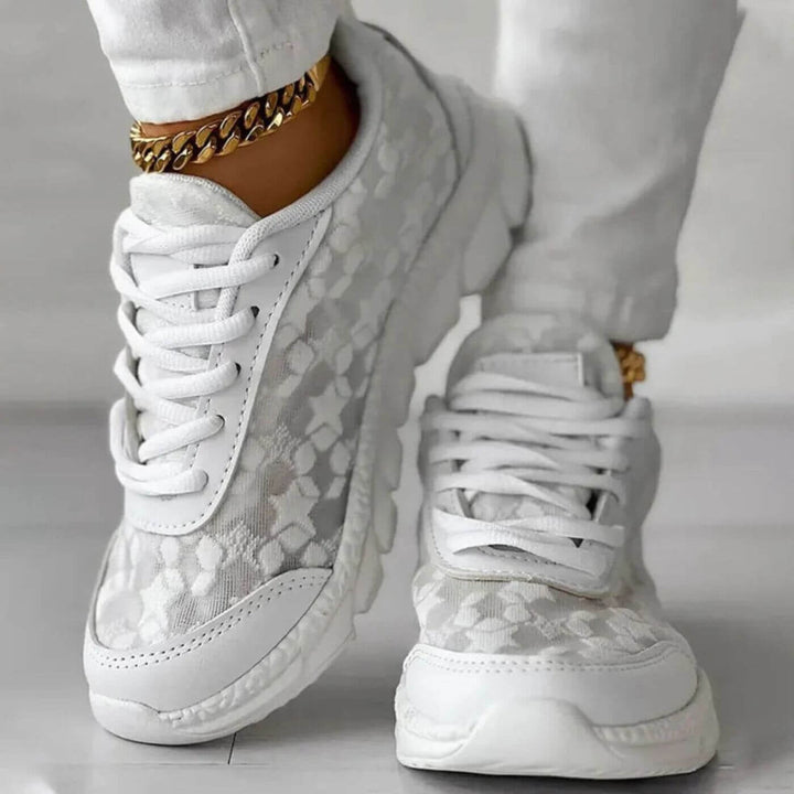 Ozara - Padded Floral Sneakers