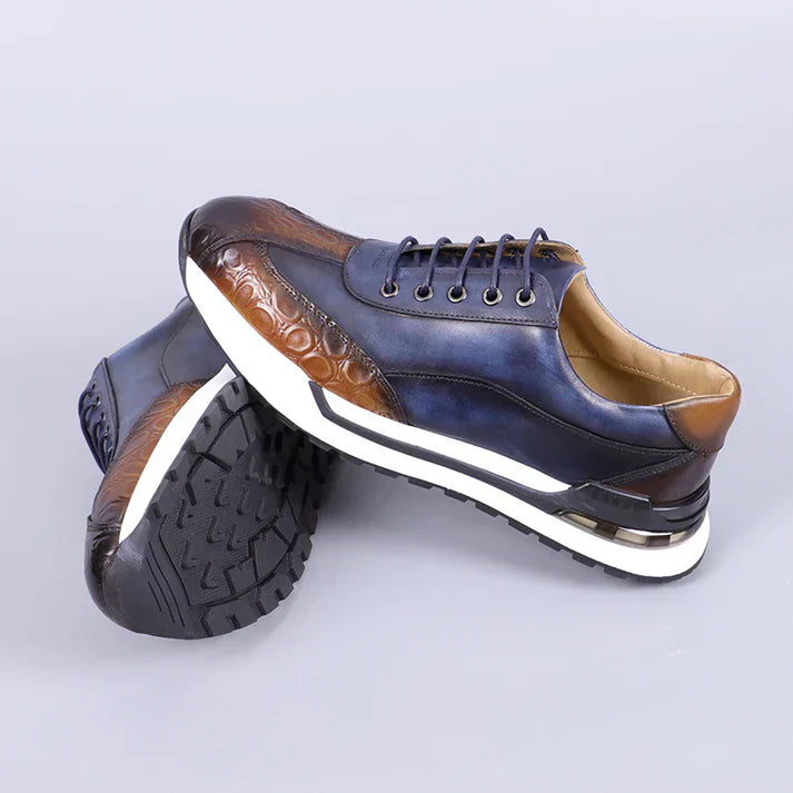 Nixon - Sleek Embossed Leather Shoes