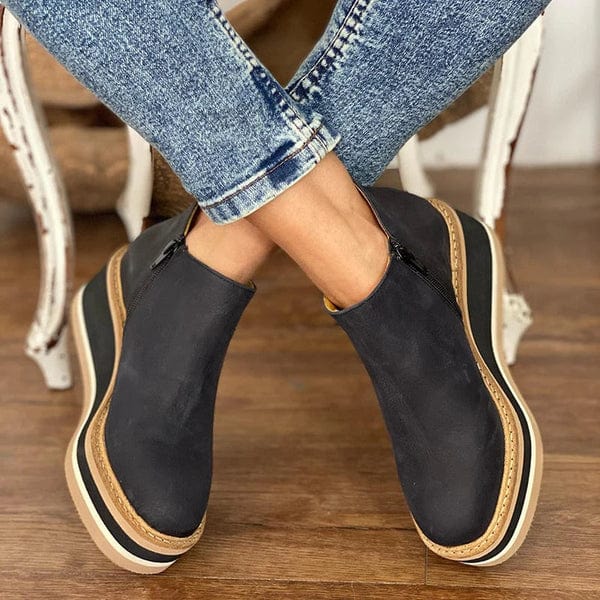 Ozara - Chic Suede Ankle Boots