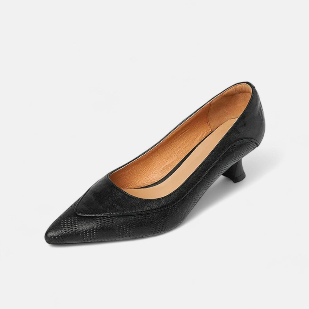Queenie - Sleek Leather Heels