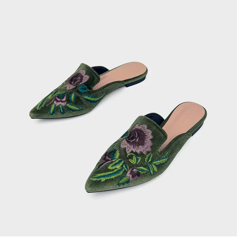 Xaviera - Elegant Embroidered Sandals