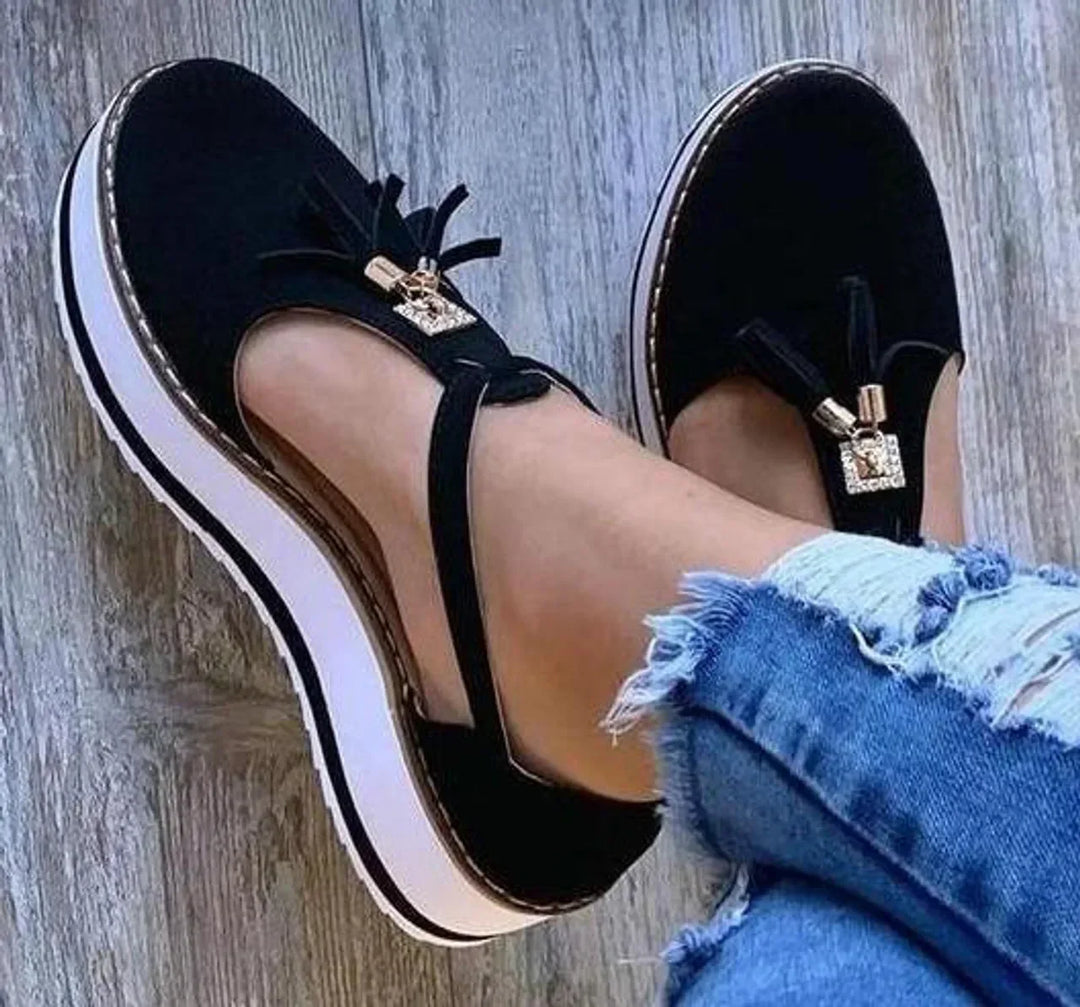 Megan - Soft Velvet Mary Jane Shoes