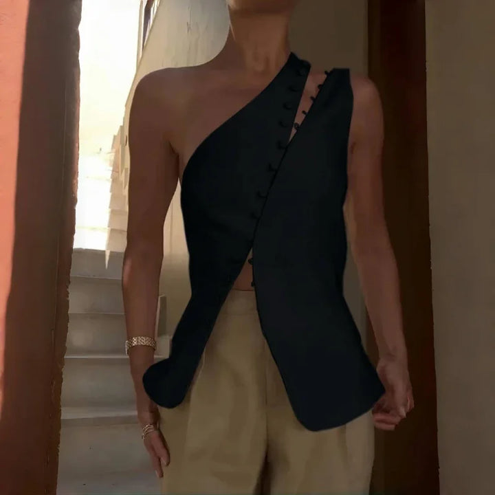 Leah - Sleek Silk Blouse
