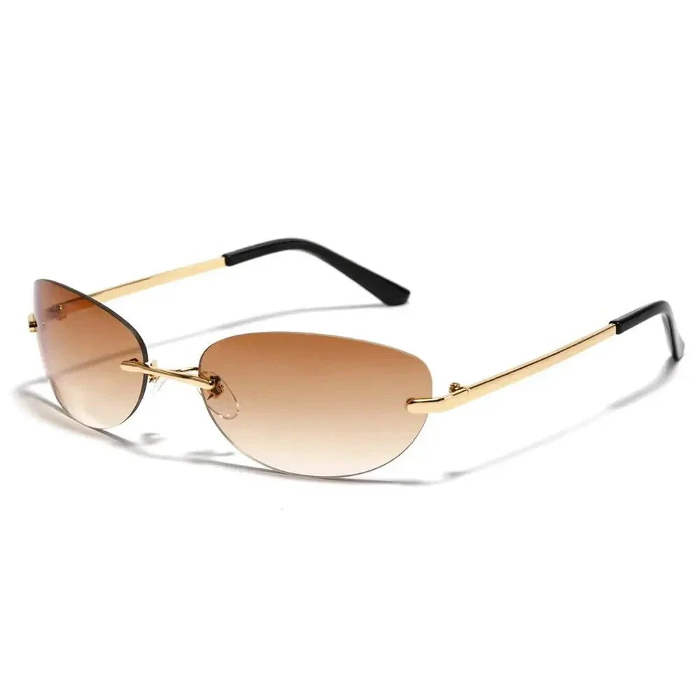 Megan - Sleek Metallic Sunglasses