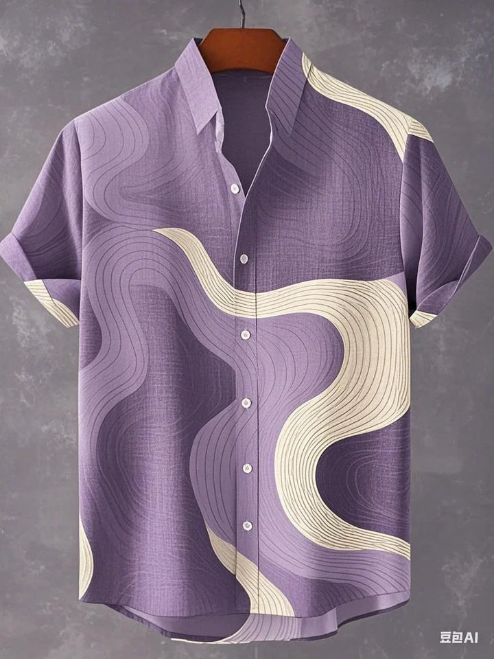 Curtis - Airy Abstract Shirt