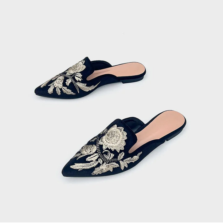 Xaviera - Elegant Embroidered Sandals