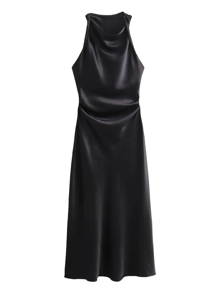 Naomi - Silky Satin Dress
