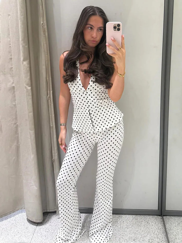 Ayla - Chic Polka Dot Set