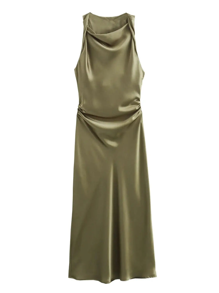 Naomi - Silky Satin Dress