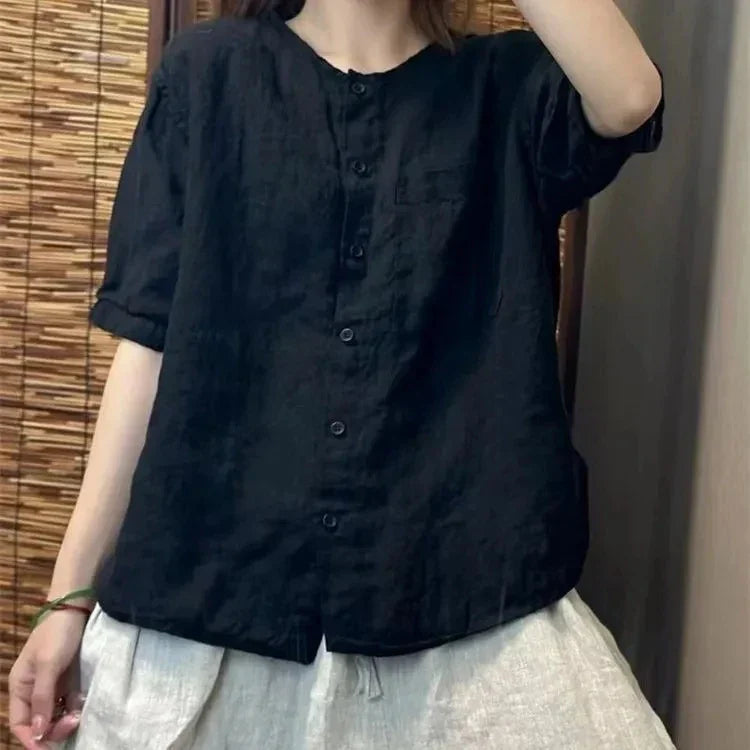 Tamara - Cozy Linen Blouse