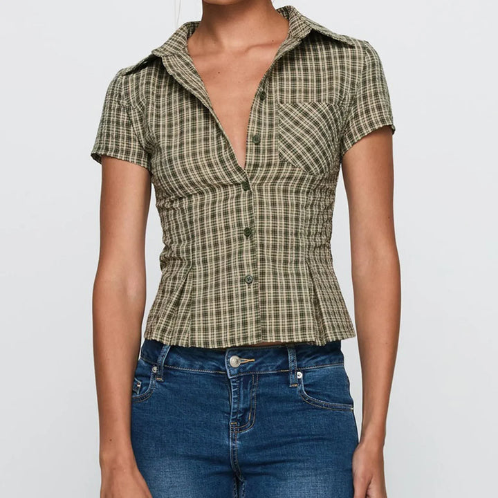 Nicolette - Tailored Cotton Blouse
