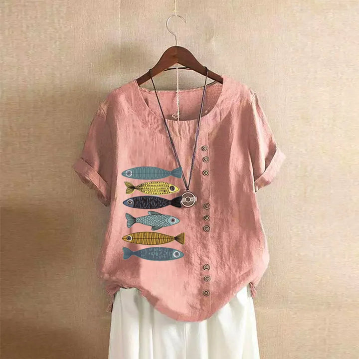 Yelena - Soft Linen Blouse