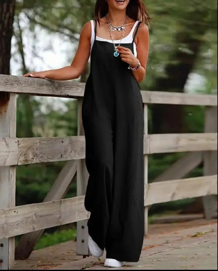 Eloise - Breezy Fabric Jumpsuit