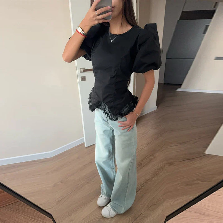 Florence - Elegant Puff Blouse