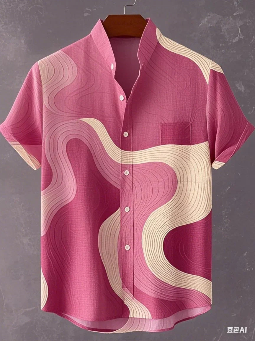 Curtis - Airy Abstract Shirt
