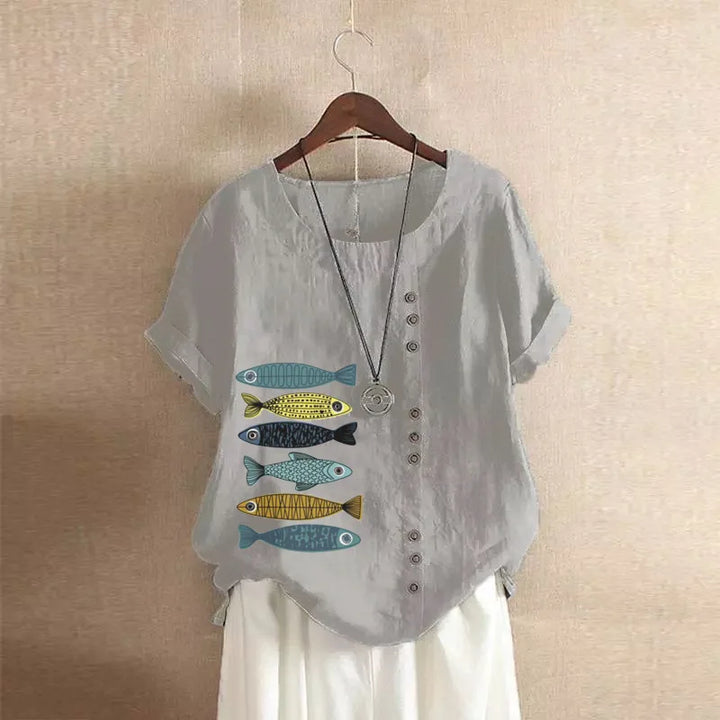 Yelena - Soft Linen Blouse