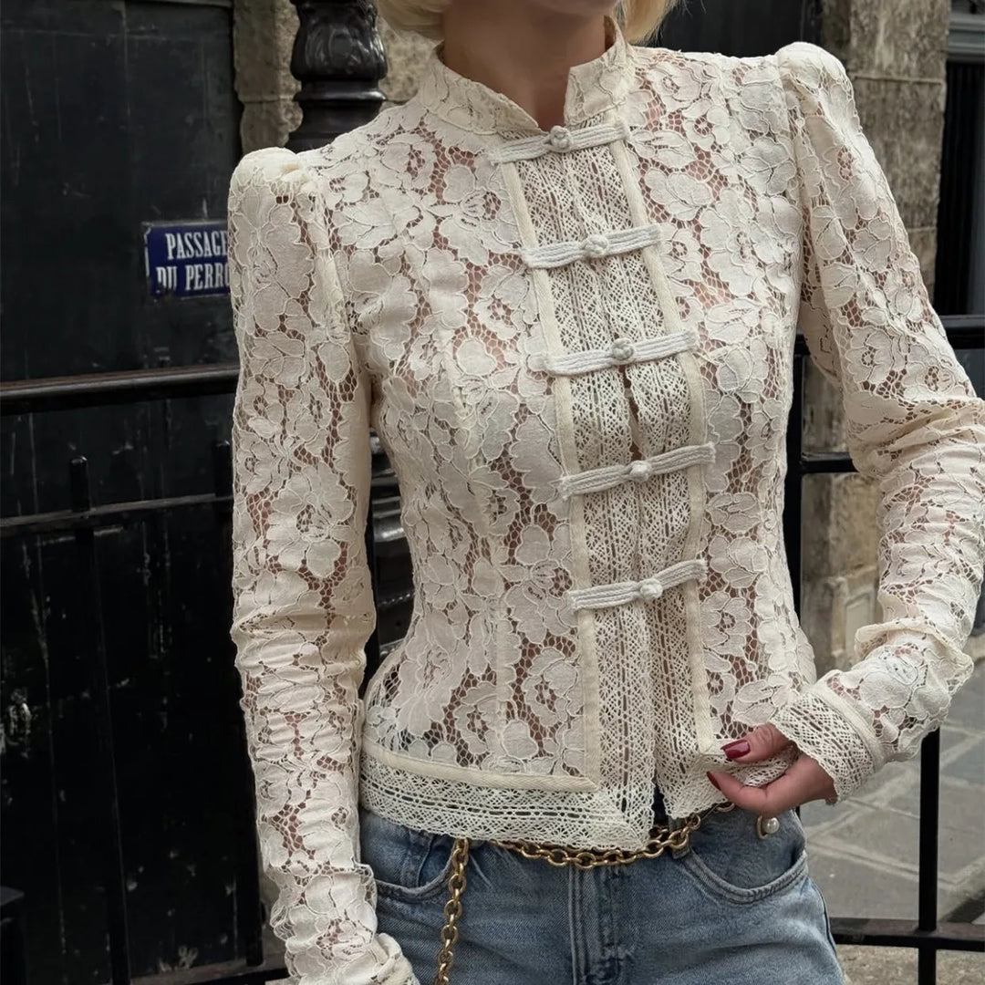 Raven - Elegant Lace Blouse