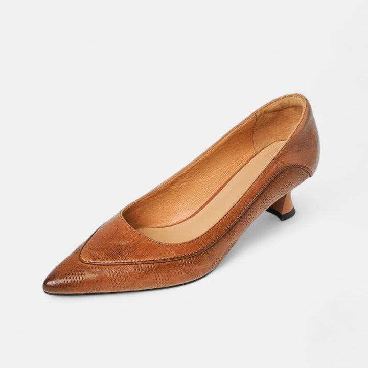 Queenie - Sleek Leather Heels