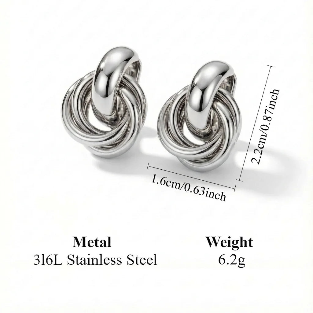 Josie - Glossy Sculptural Hoops