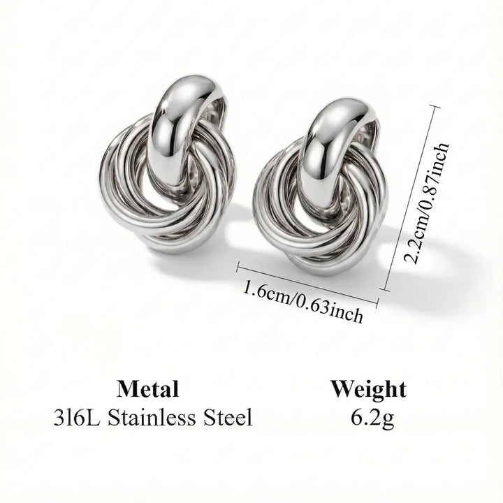 Josie - Glossy Sculptural Hoops