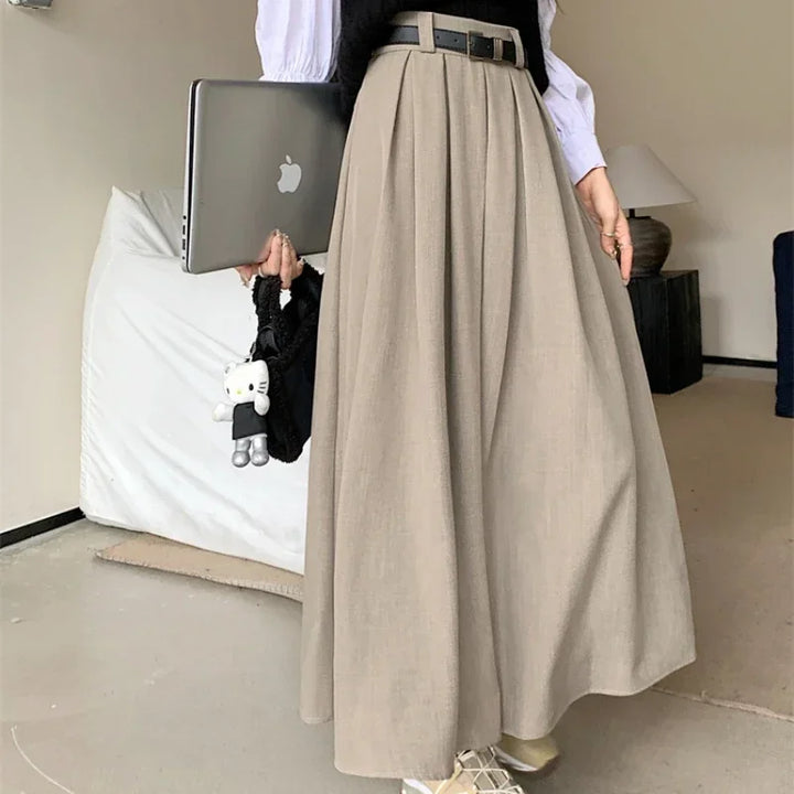 Olive - Elegant Flowing Skirt
