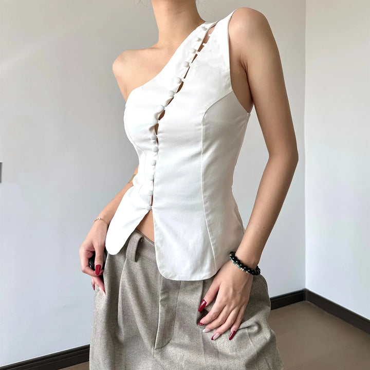 Leah - Sleek Silk Blouse