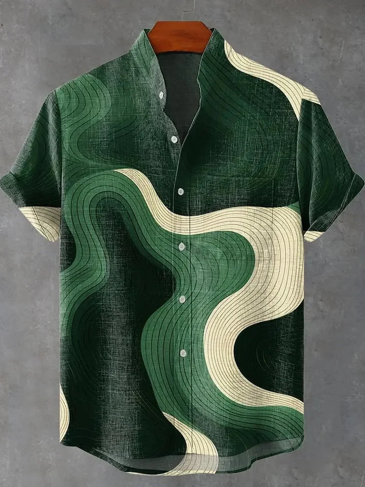 Curtis - Airy Abstract Shirt