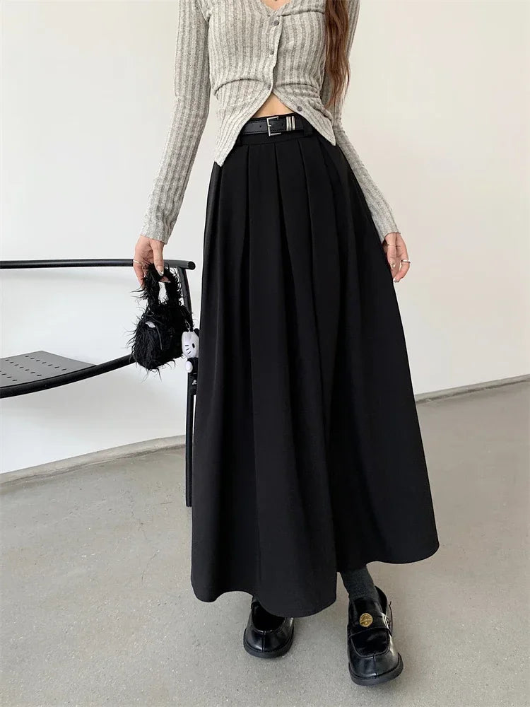 Olive - Elegant Flowing Skirt