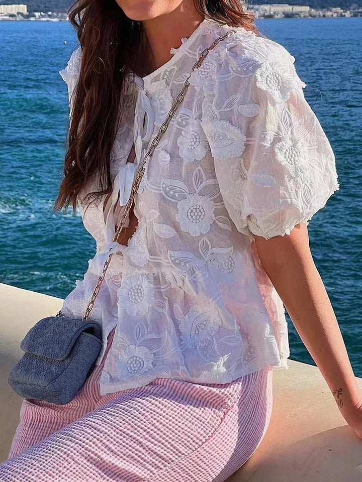Ember - Ethereal Floral Blouse
