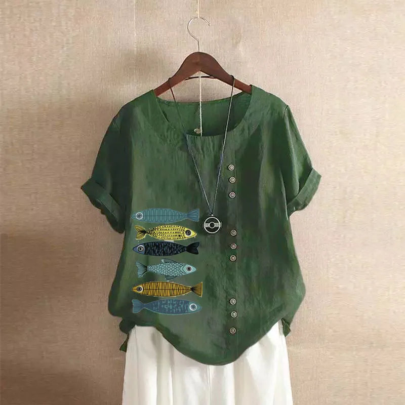 Yelena - Soft Linen Blouse