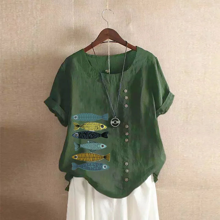 Yelena - Soft Linen Blouse