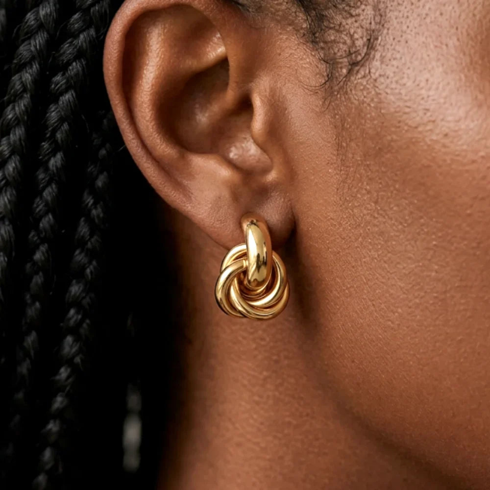 Josie - Glossy Sculptural Hoops