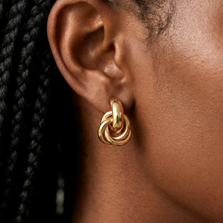 Josie - Glossy Sculptural Hoops