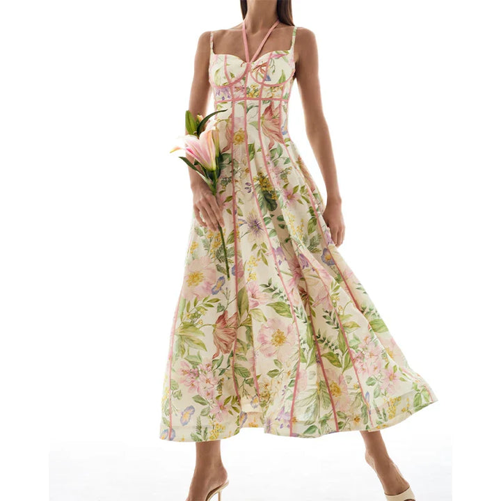 Pearl - Airy Floral Midi Dress
