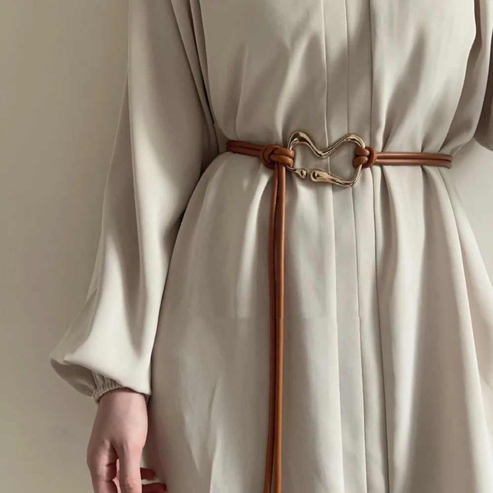 Estelle - Sleek Leather Waist Belt