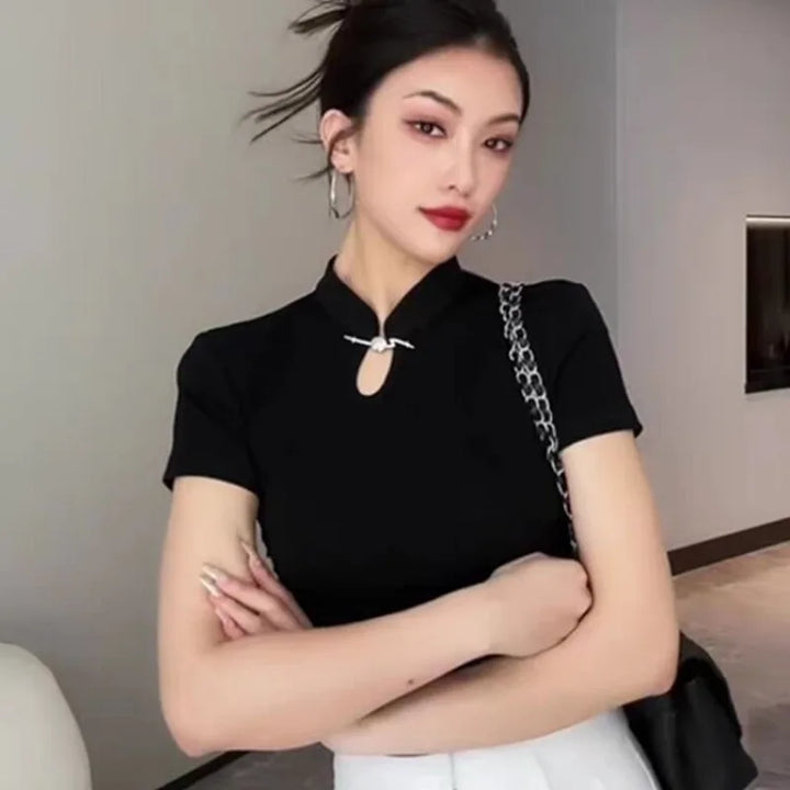Nova - Sleek Silk Blouse
